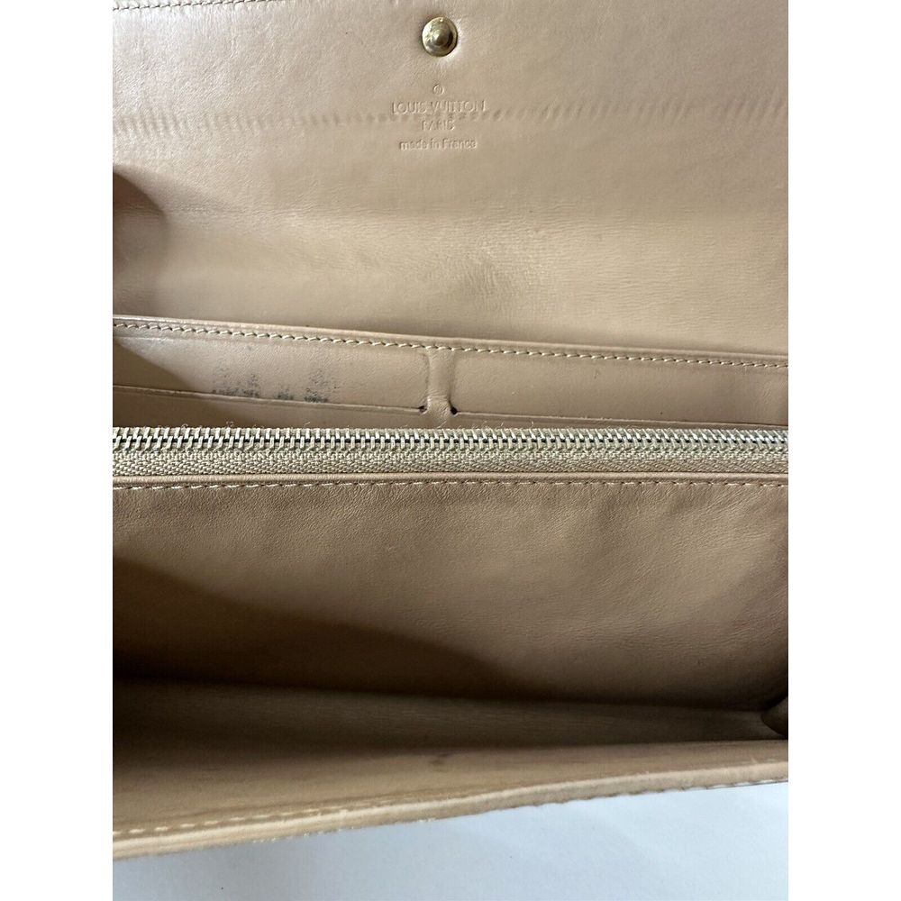 Louis Vuitton‎ Wallet Yellow Gold Vernis Monogram Organizer Slots Pocket 3 Fold - Picture 12 of 14